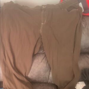 Brown Casual Pants
